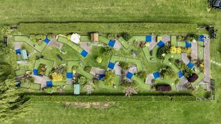 Top View of Minigolf at Julians Berry Farm